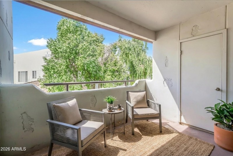 Virtually Staged Balcony