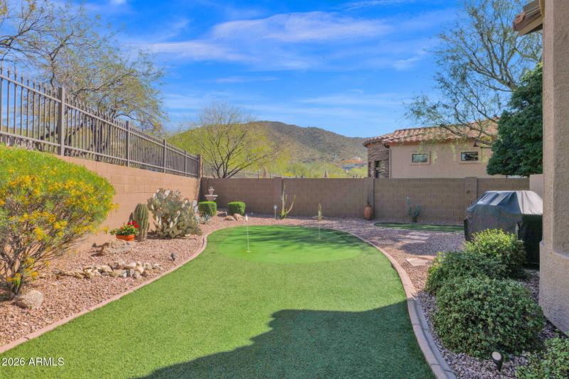 Lovely turf putting green