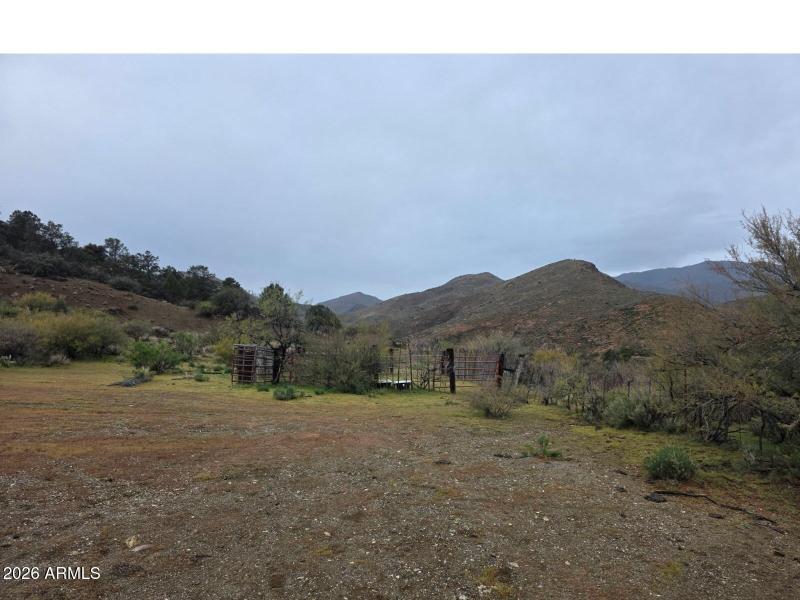 Corral at top of hill