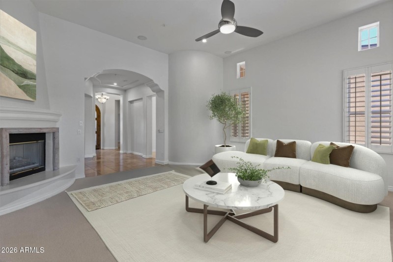 Virtual Staging of Family Room