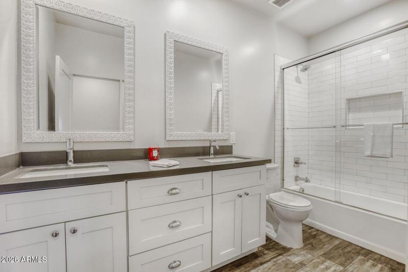 2nd Bathroom with double Vanity