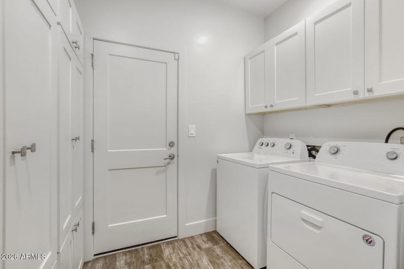 Laundry Room with Storage Cabinets