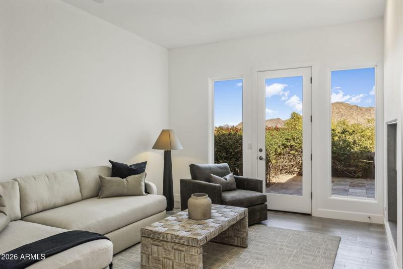 Guest wing Living Room Views over patio