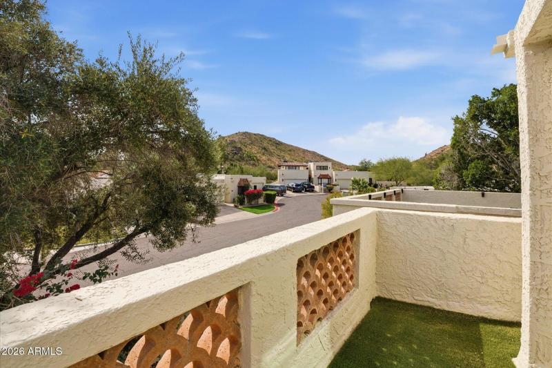 Upper Level Balcony off Bedroom #3-Media