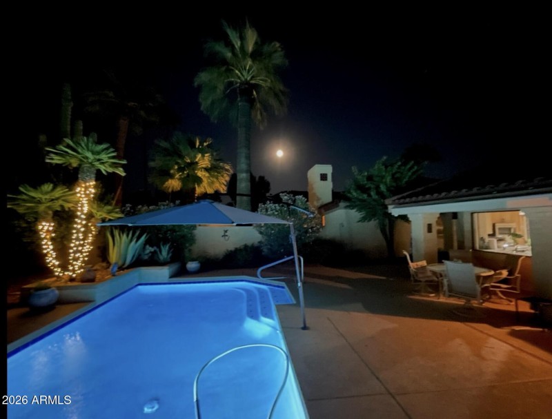 Pool At Night