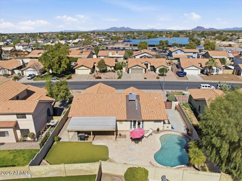 Aerial View of Home & Neighborhood