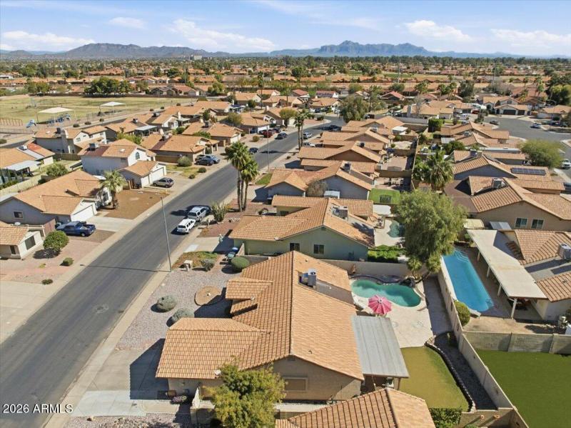 Aerial View of Home & Neighborhood