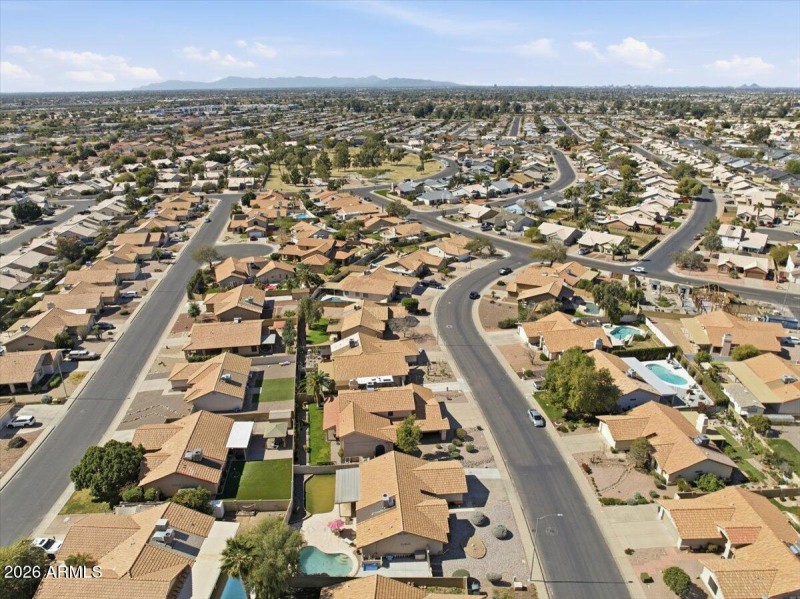 Aerial View of Home & Neighborhood
