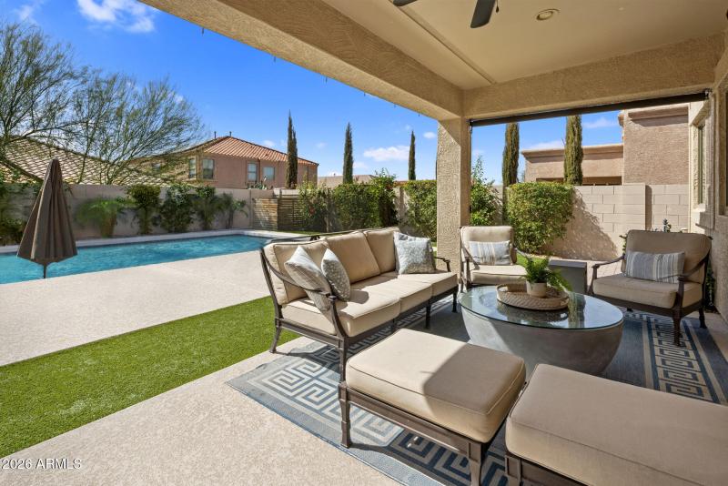 Large Covered Back Patio