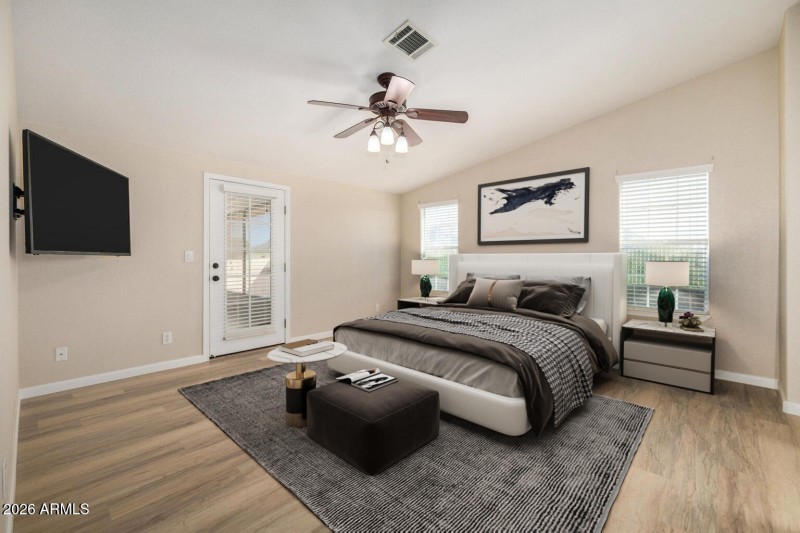 virtually staged Primary Suite