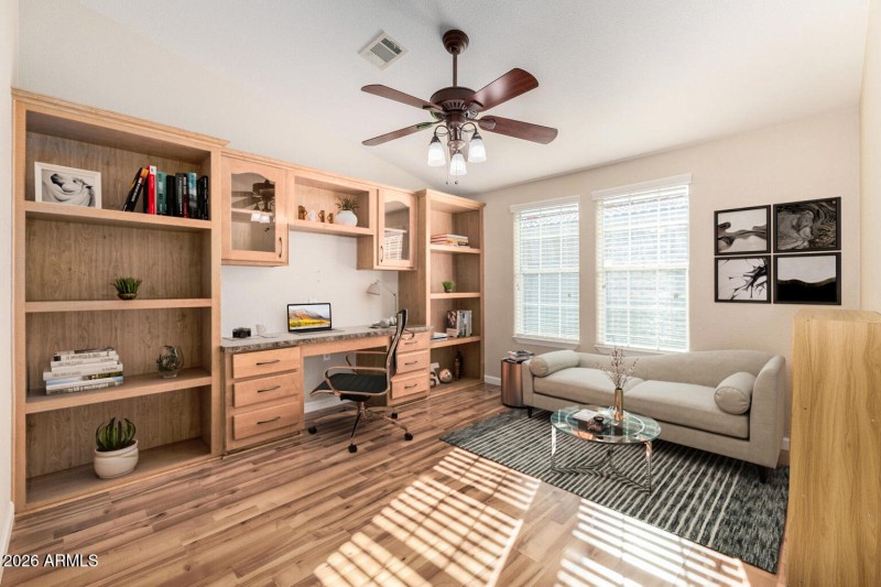 virtually staged office