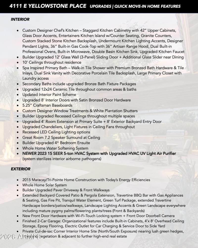 Yellowstone Upgrades