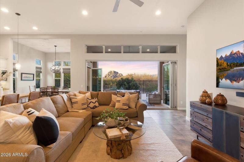 Open Great Room & Kitchen View