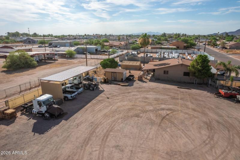 Aerial View Truck Yard East High