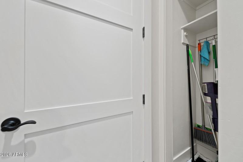 Storage Area in Laundry Room