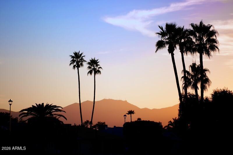 Sunset view from house