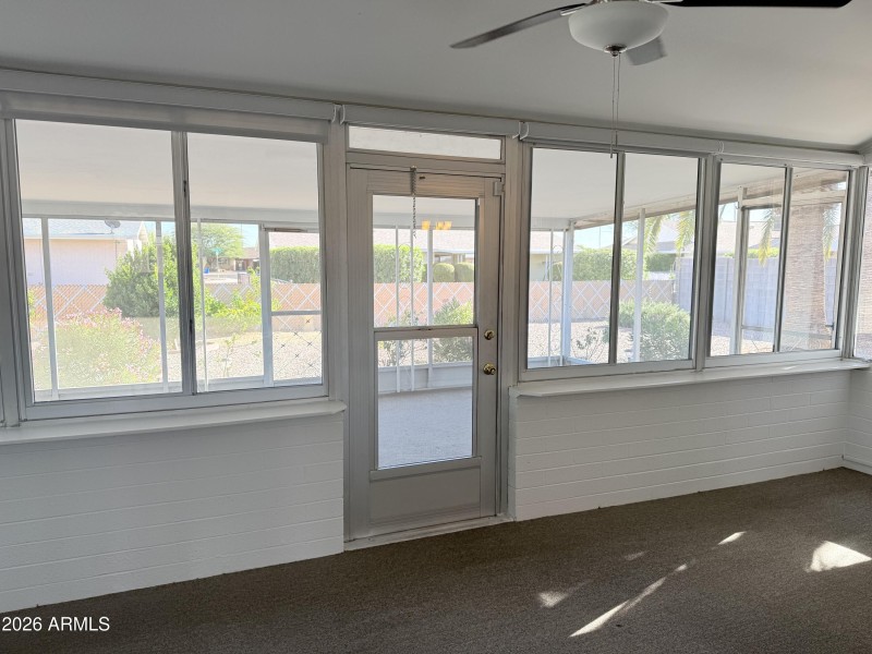 back screened in patio entry