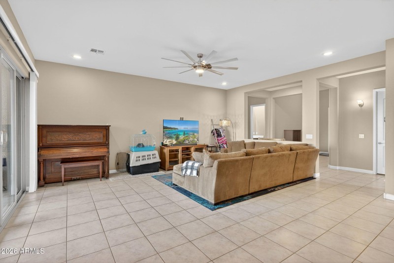 Open Living & Kitchen View