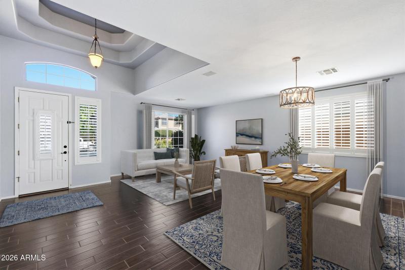 Staged Formal Living/ Dining