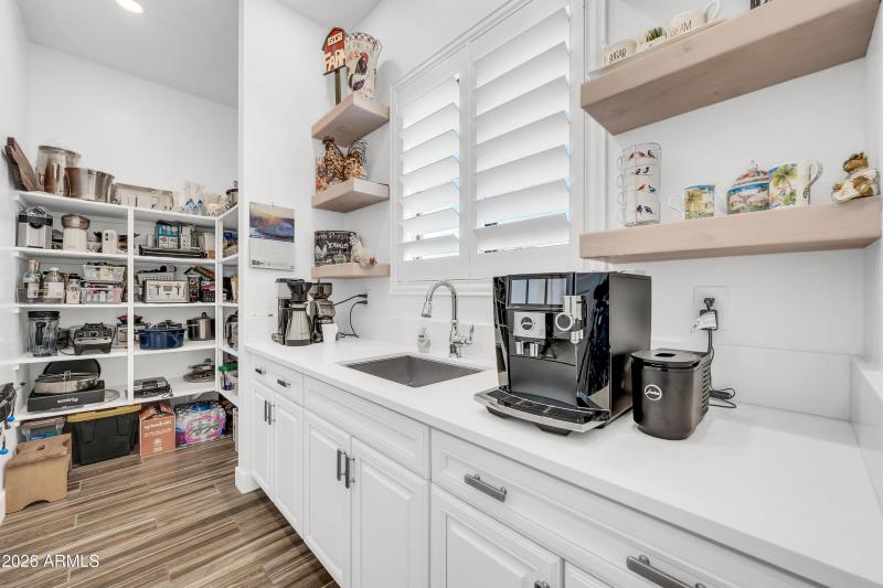 Pantry, sink,disposal, window