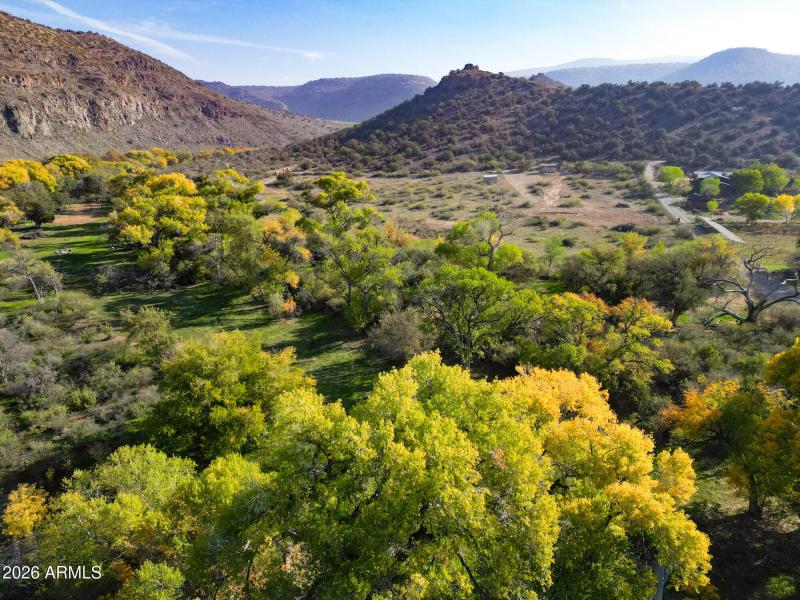 Greenspace with upper pasture in backgro