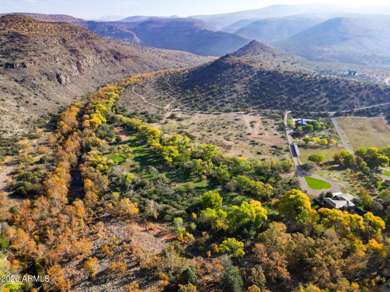 Whole property looking East