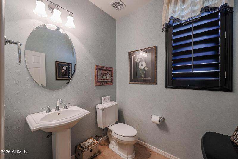 downstairs powder room