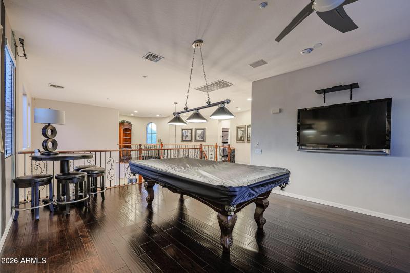 upstairs game room