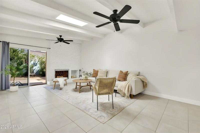 Living Space w/Fireplace