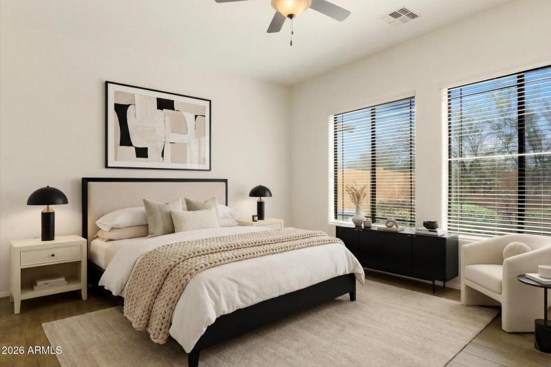 Primary Bedroom Virtually Staged