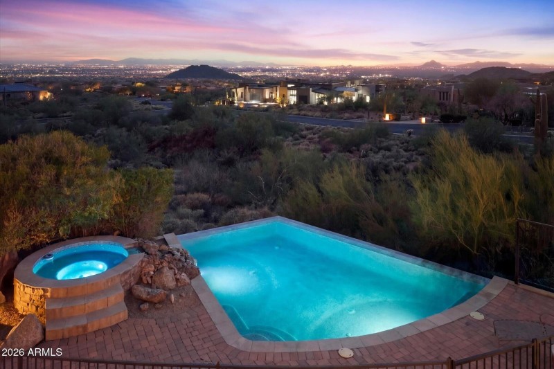 Pool & spa at twilight