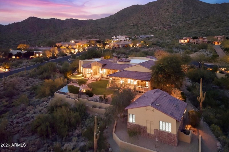 Main & guest home rear vantage point