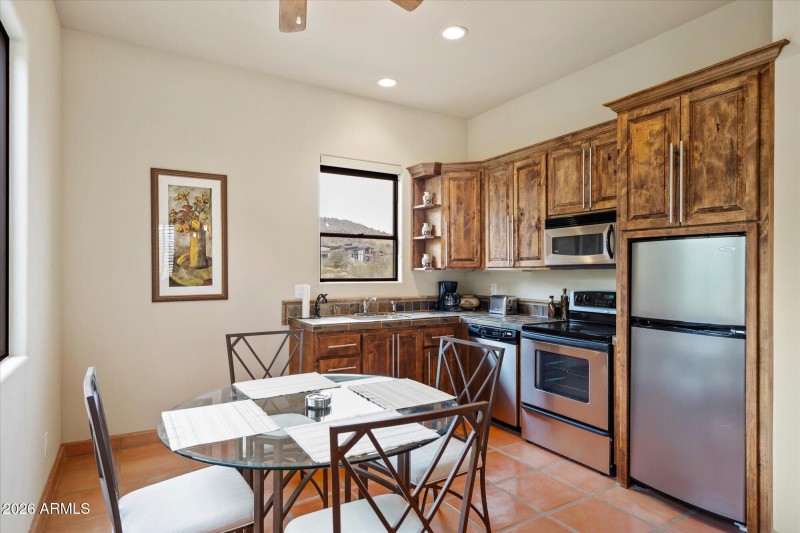 Full kitchen in guest house