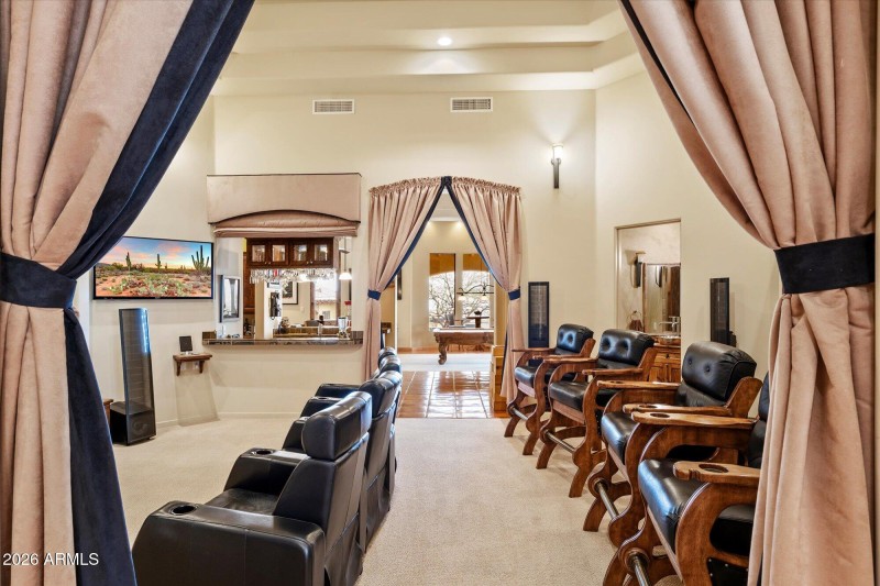 Entertainment room entrance