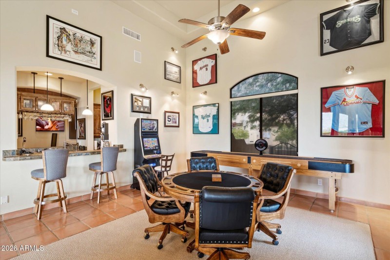 Bar & card table area