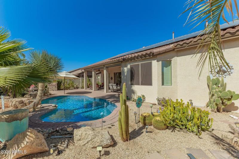 Great backyard to relax in