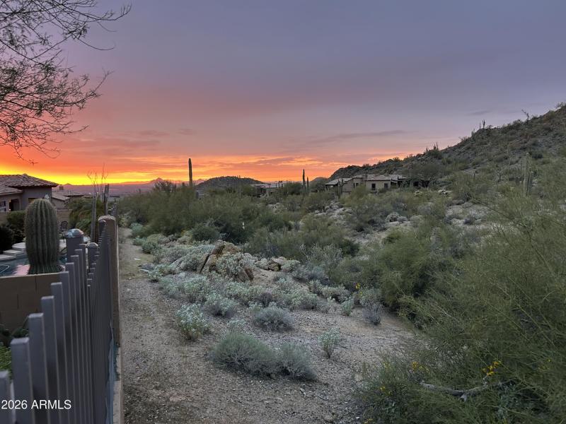 sunset - along the fenceline looking wes