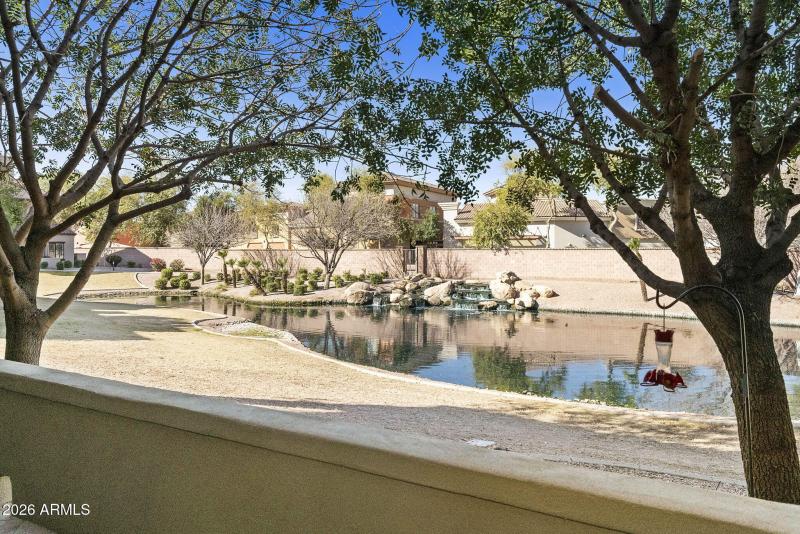 Lake view from patio