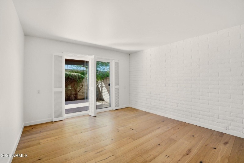 Guest Bedroom to Patio