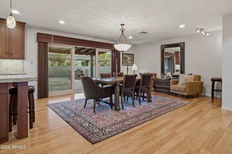 Dining area Patio view