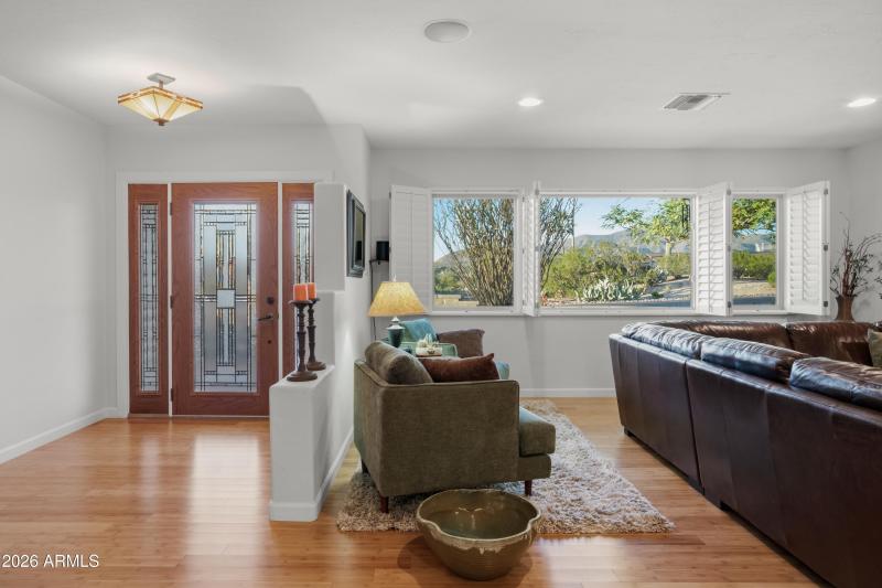 Front Door and Mountain Views
