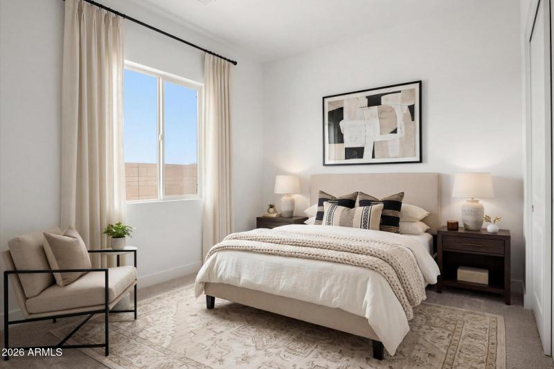 Virtual Staged 2nd Guest Bedroom