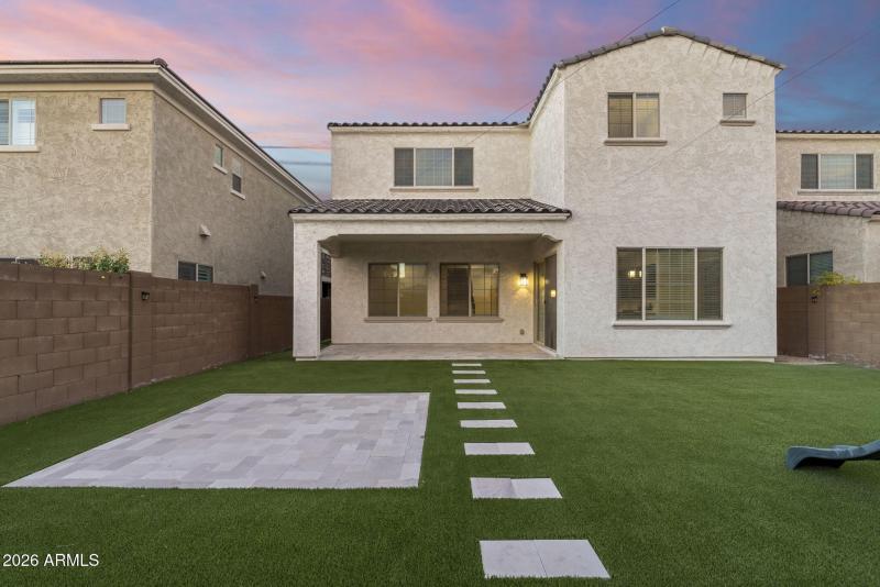 Upgraded hardscaping