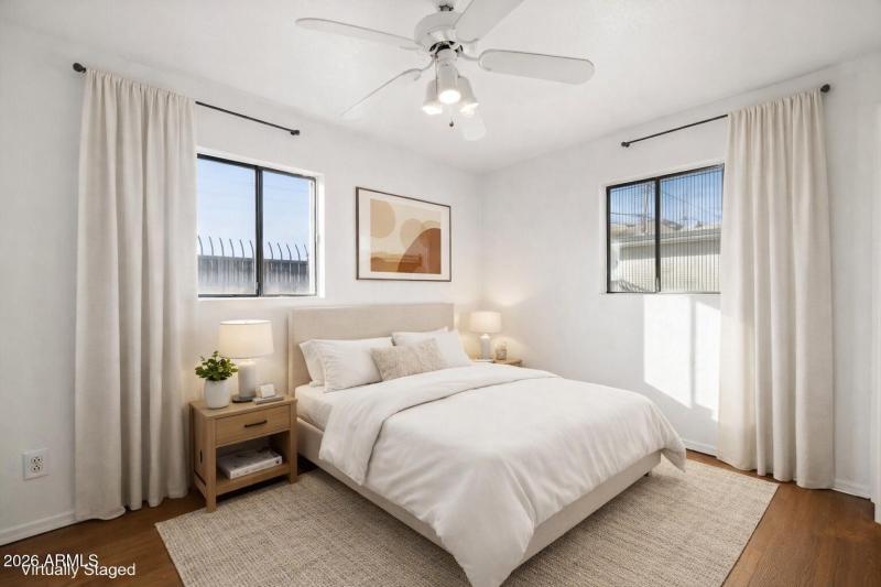 Primary suite in main house