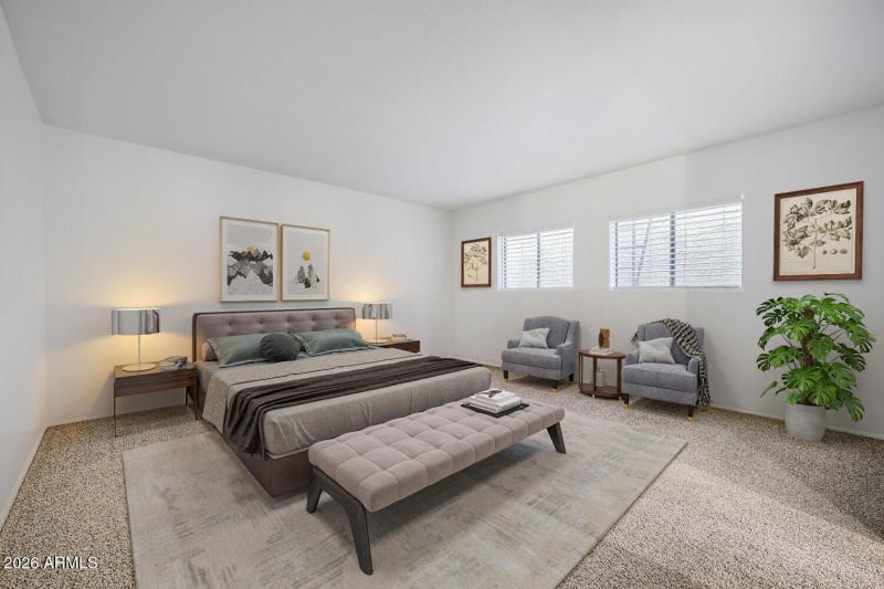 Primary Suite- Virtually Staged