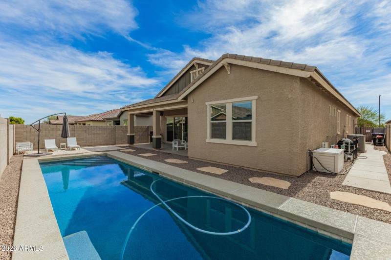 Backyard with Lap Pool