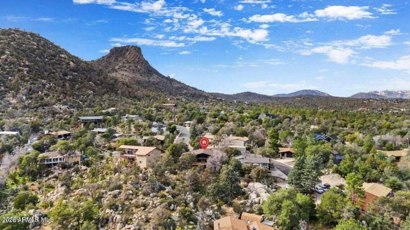 Aerial from Back of Home