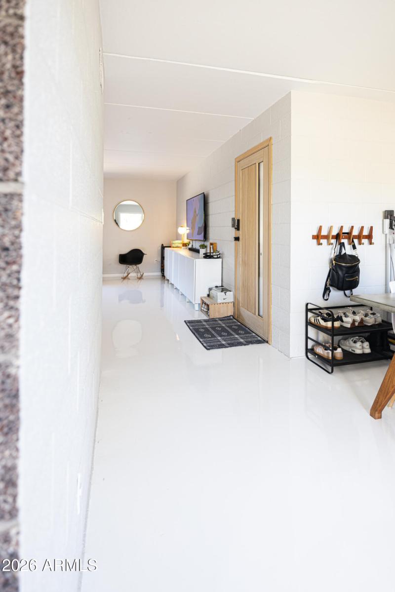 Front door side view