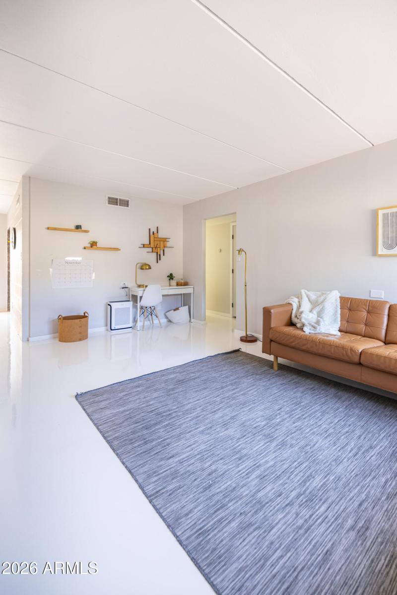 Living room facing hallway