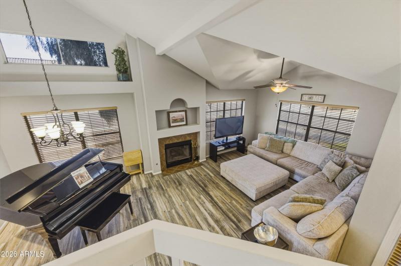 Great room from stairs